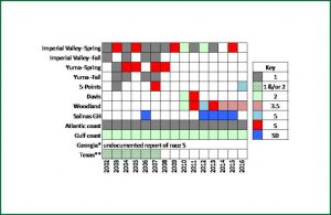 chart of disease reports each year