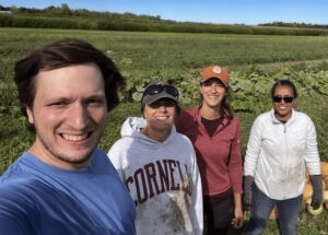 Smart lab members in the field