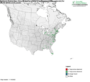 US map highlighting counties with CDM